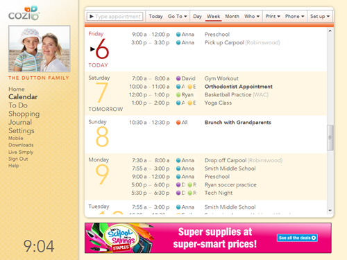 Calendar (new 2.5 page template)