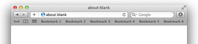 Safari Bookmark Bar